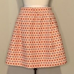 J. Crew | geometric textured mini skirt w/ pockets